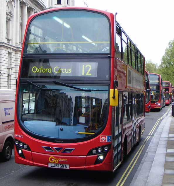 Go-Ahead London Volvo B5LH Wright Eclipse Gemini hybrid WHV5